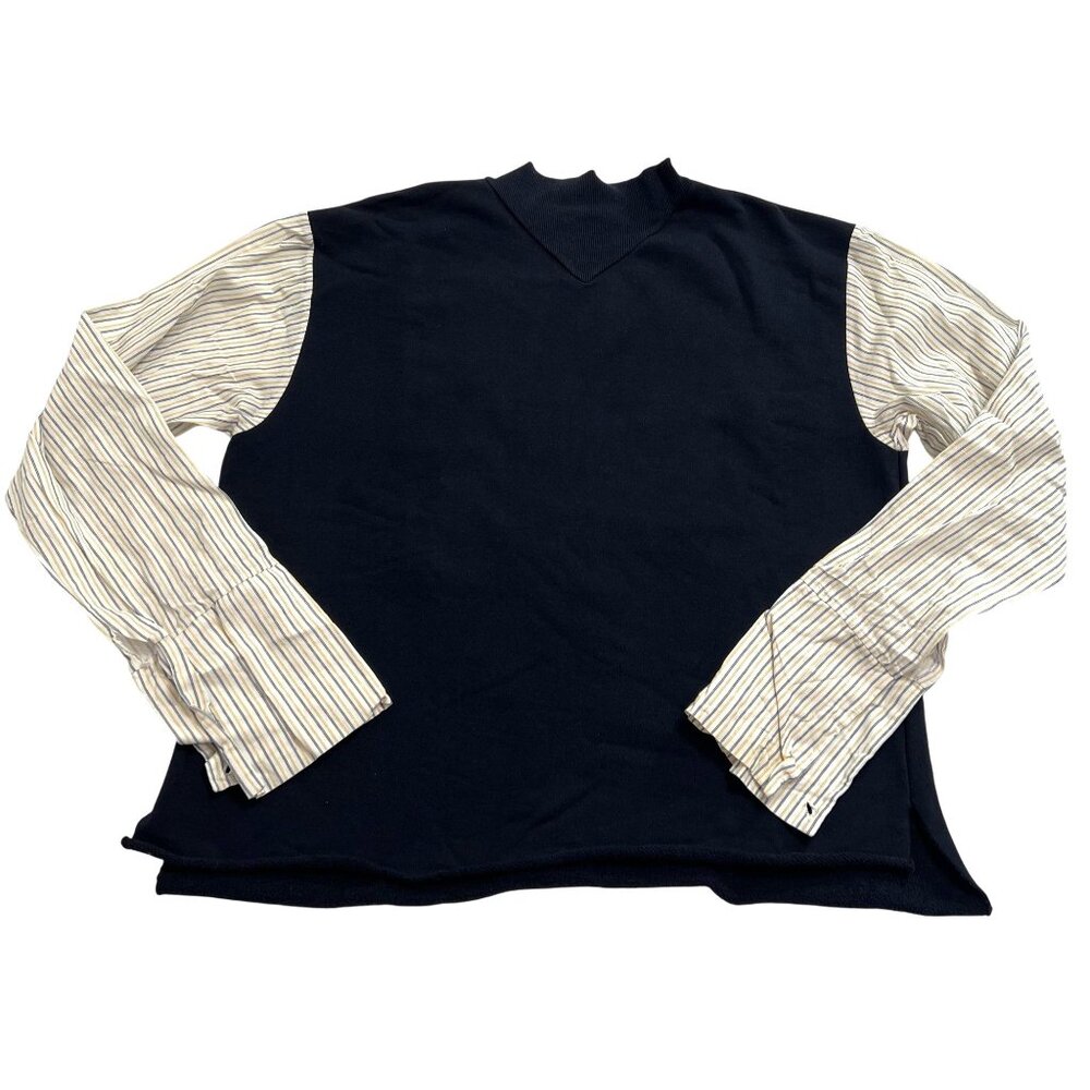 Blanche Twofer Shirt in Blue White